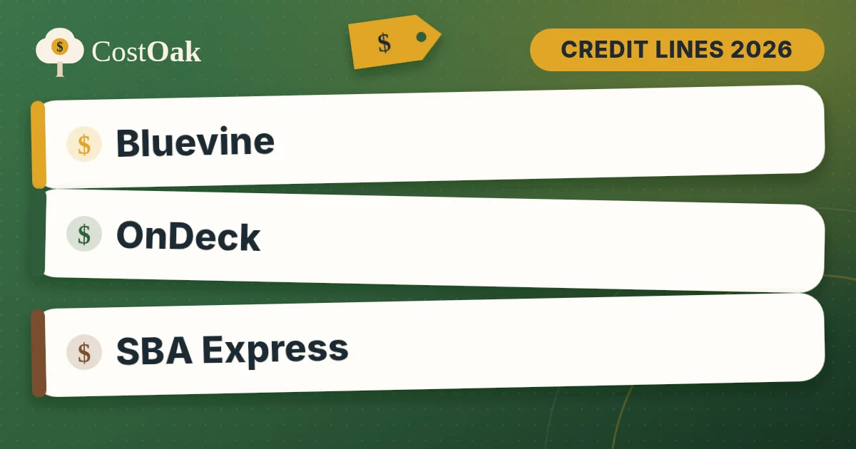 Business line of credit comparison: Bluevine, OnDeck and SBA Express