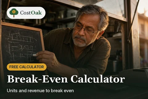 Break-Even Calculator: Units and revenue to break even