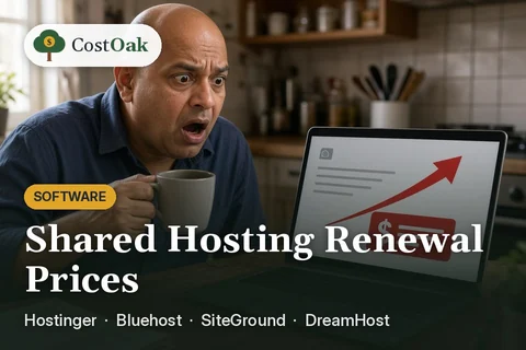 Shared Hosting Renewal Prices: Hostinger, Bluehost, SiteGround, DreamHost